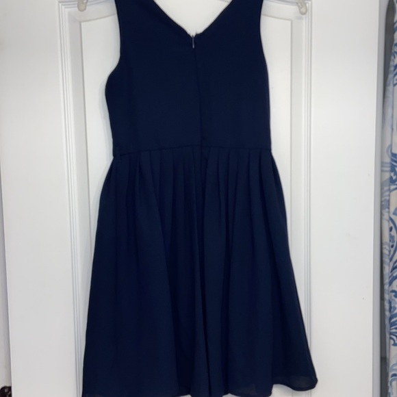 Simple Navy Dress - Picture 3 of 4